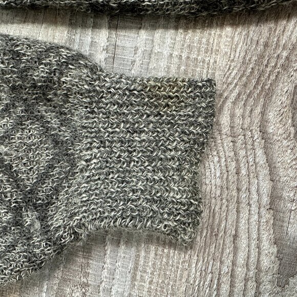 Vintage Pierre Cardin 100% Alpaca Wool Sweater Black Grey Made In Peru Men Sz L - Picture 6 of 13